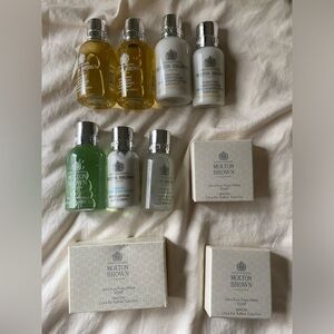 Lot 10 Molton Brown Travel Size Shampoo Conditioner Body Face Wash Bar Soap